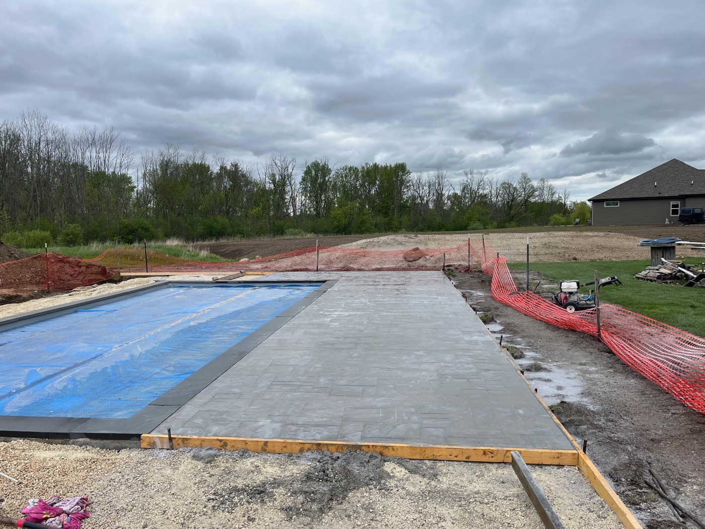 Concrete driveway installation in Jackson, WI