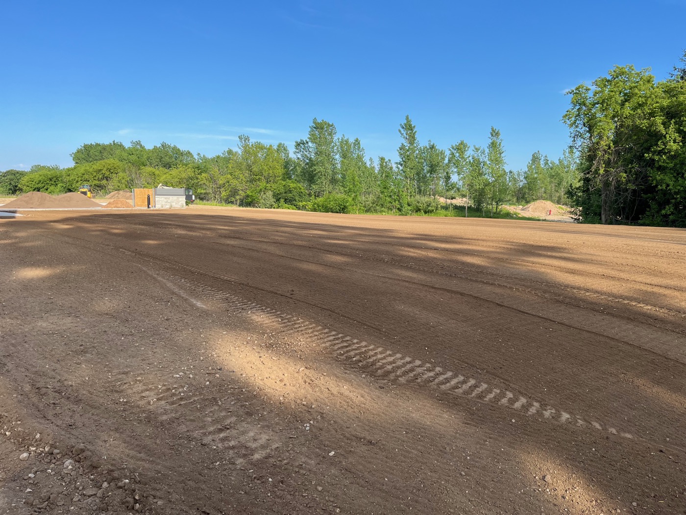 Large excavating and grading project, Jackson, WI