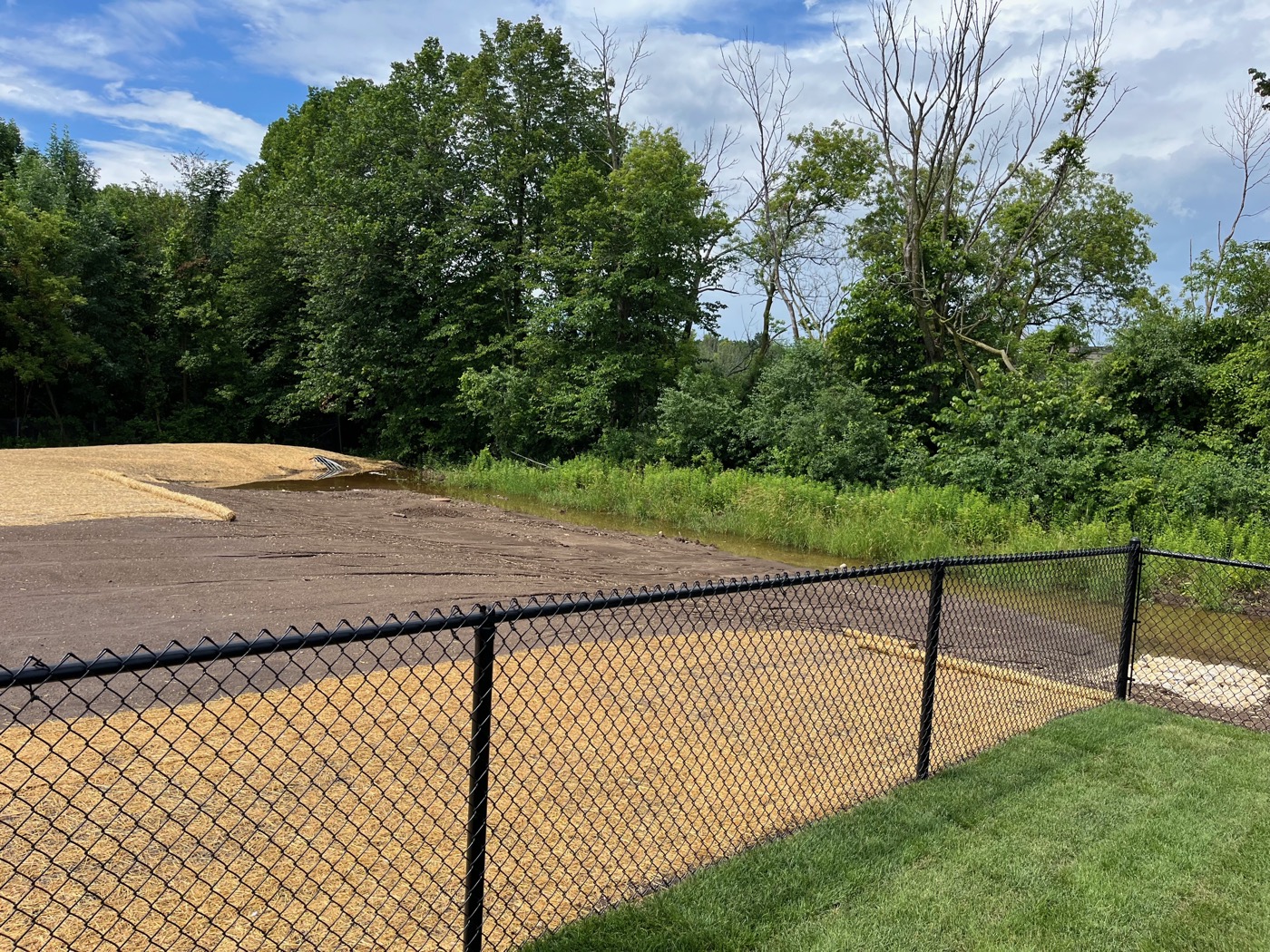 Gravel material delivery and installation, Jackson, WI