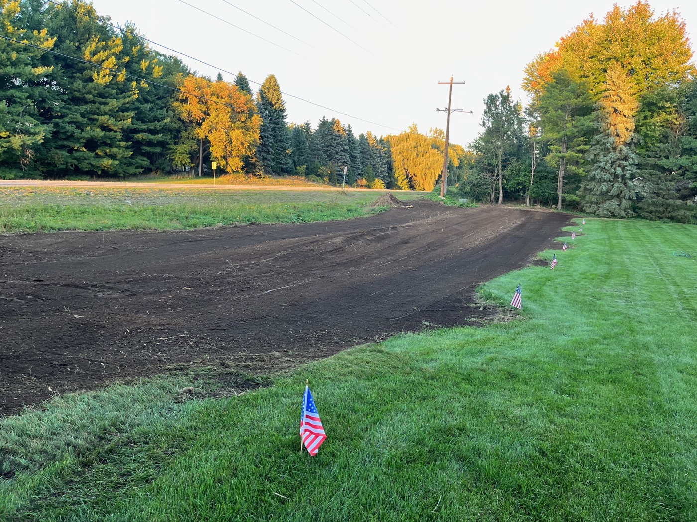 Grading and site prep for new construction, Wisconsin